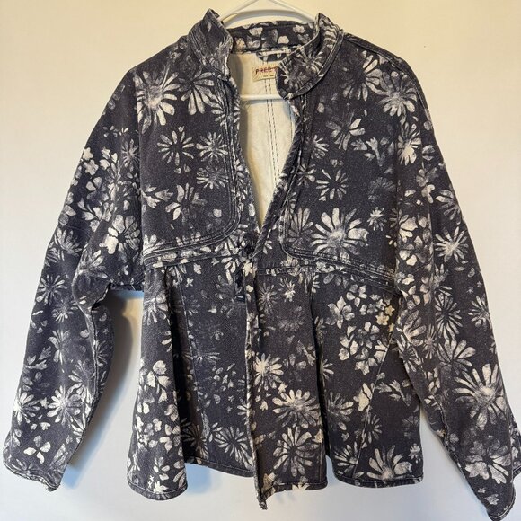 NEW $168 FREE PEOPLE LUA BED FLORAL JACKET M L - Picture 3 of 5